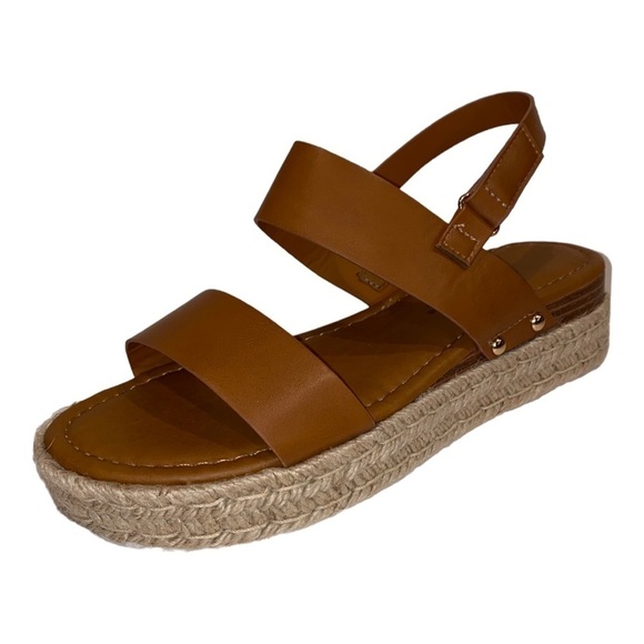 Natural Reflection Pierre Dumas Silvia  Brown Wedge Sandals Women 9M - Picture 3 of 10